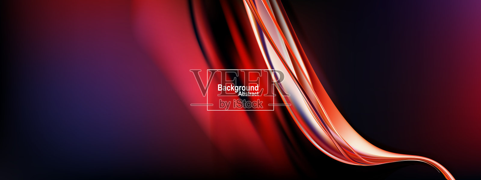 红色不寻常的背景，带有微妙的光线射线插画图片素材