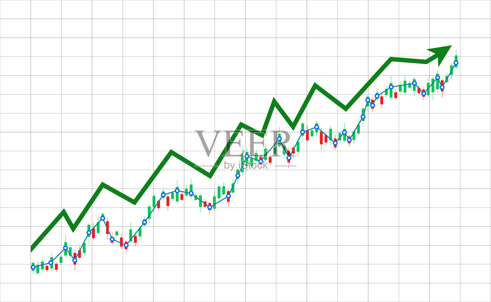 股票市场插图，平面矢量插图插画图片素材