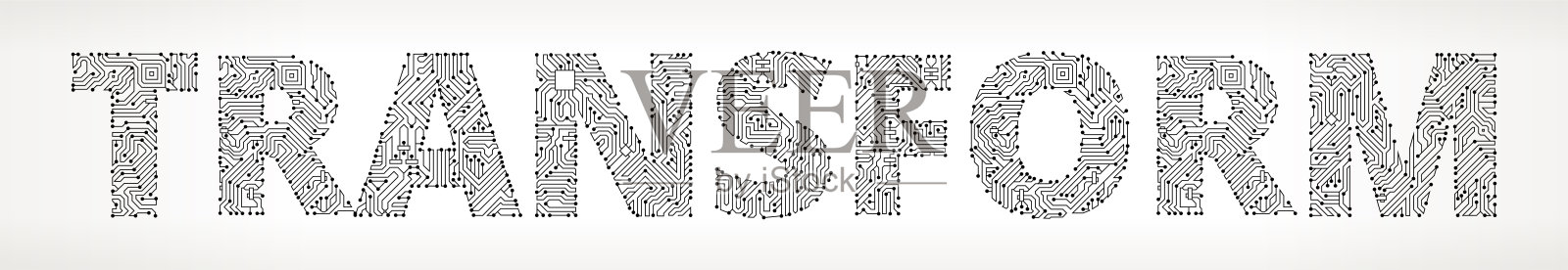 变换电路板矢量按钮插画图片素材