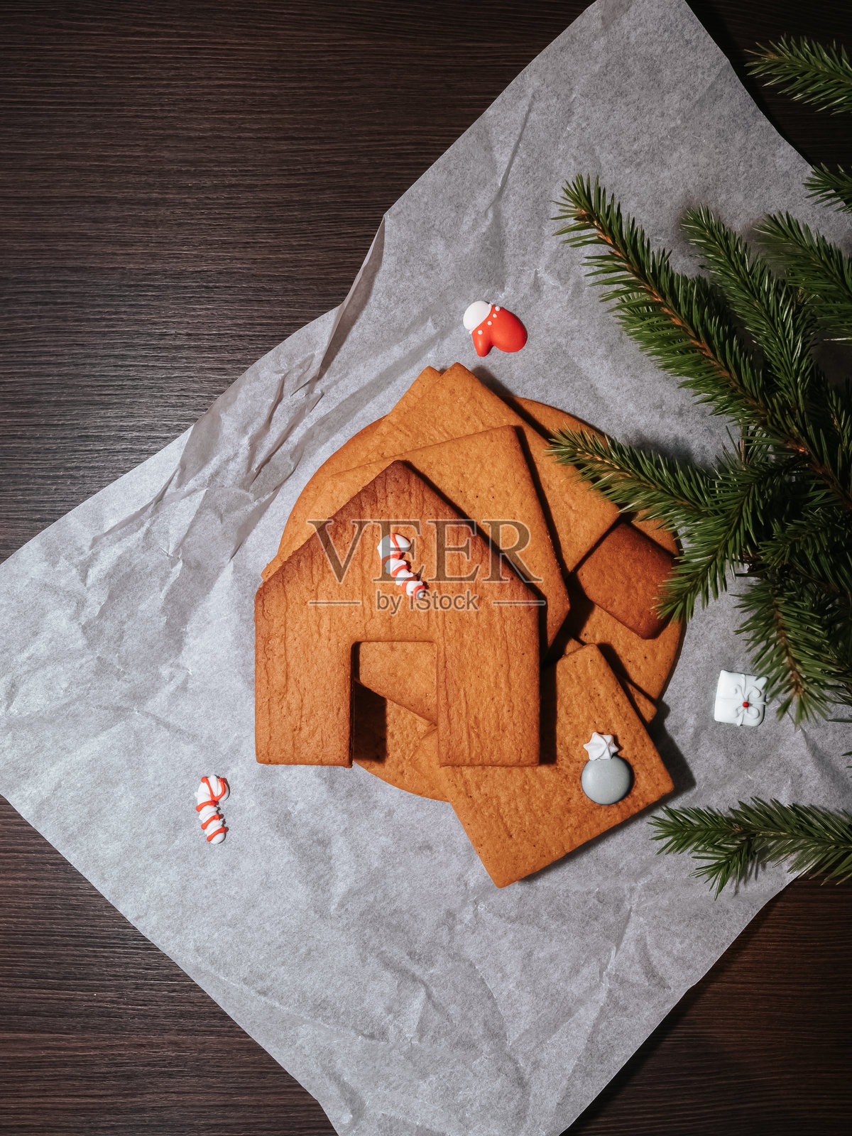 自制姜饼屋照片摄影图片