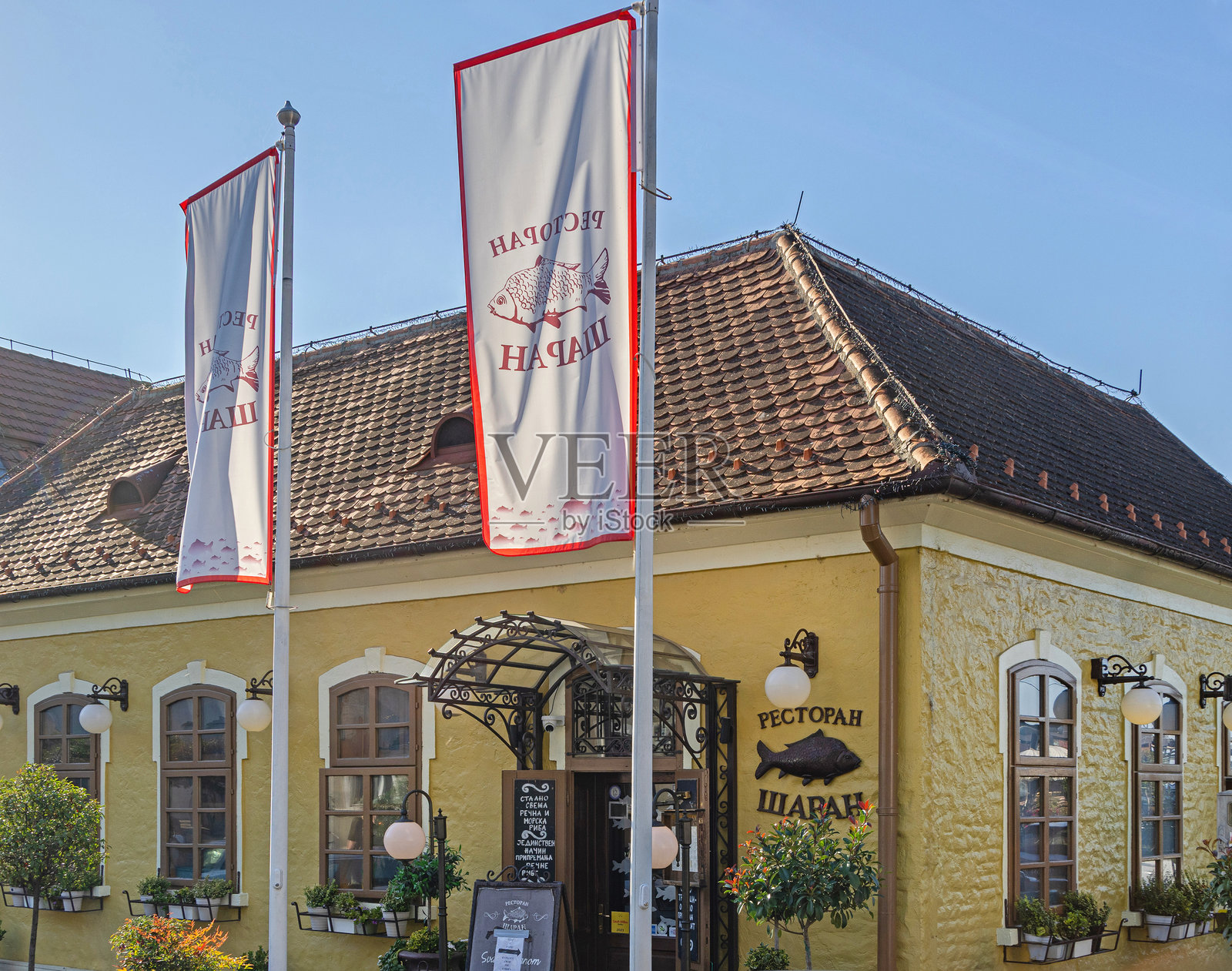 萨兰鱼餐厅 泽蒙照片摄影图片