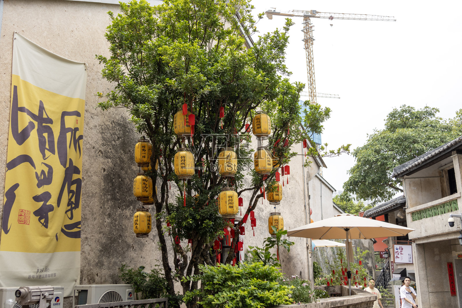 中国深圳的观澜古遗址，历史超过200年。照片摄影图片