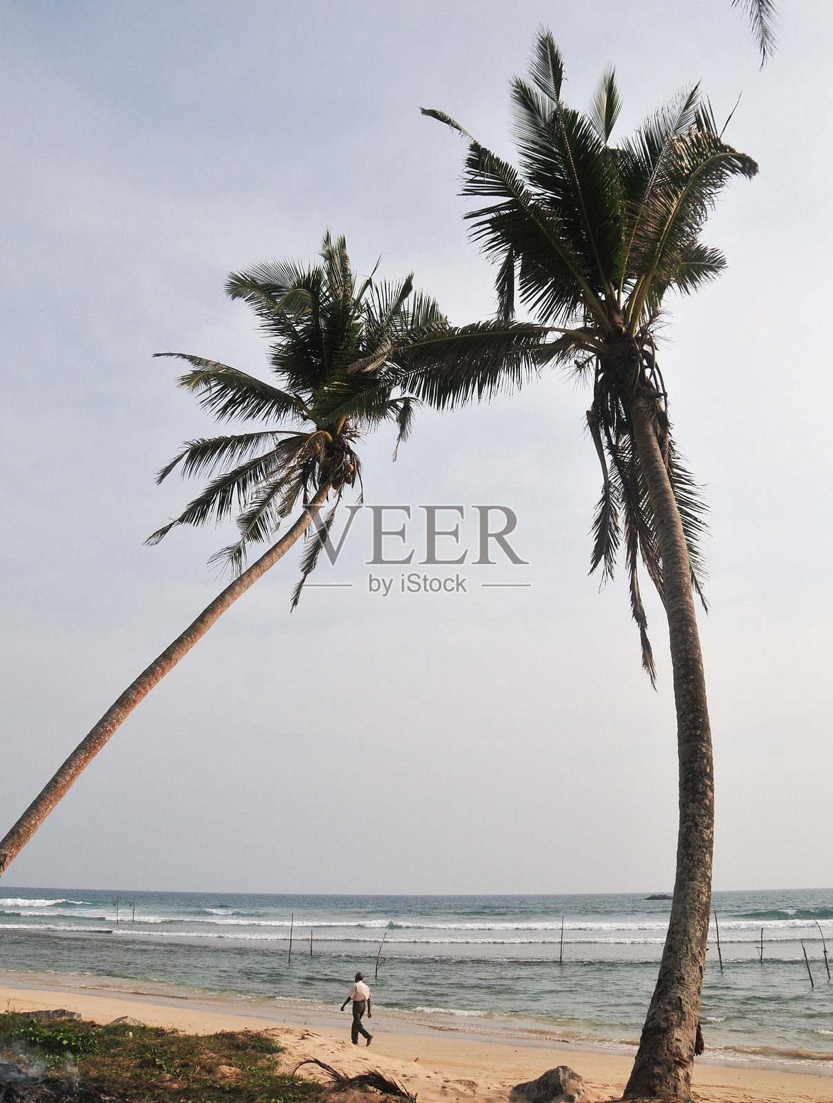 斯里兰卡希卡杜瓦的海滩照片摄影图片