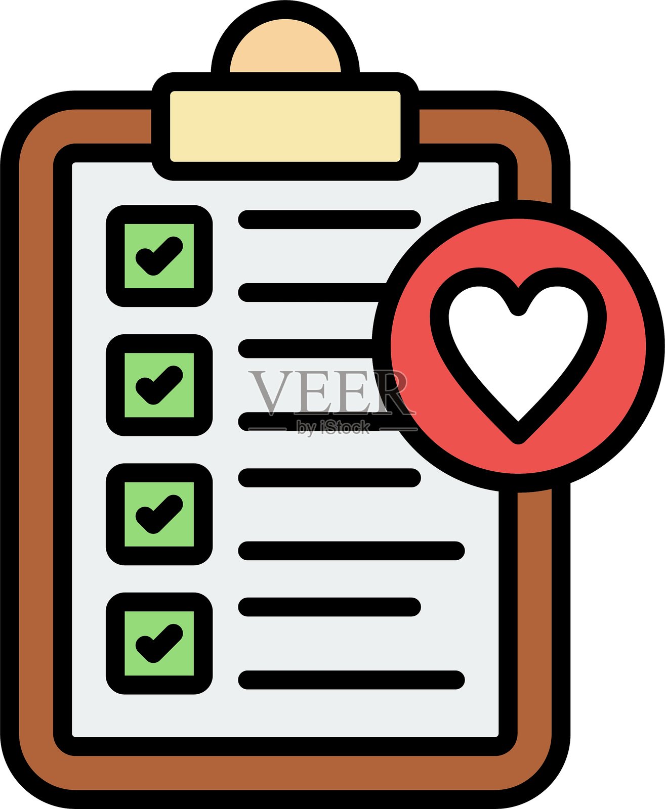 清单图标矢量元素插画图片素材