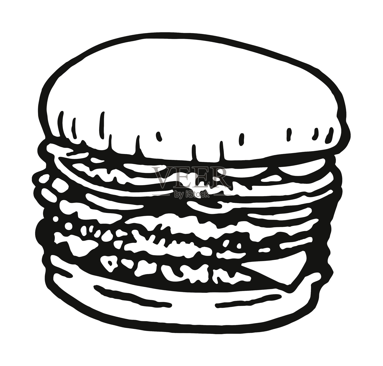 大的汉堡设计元素图片