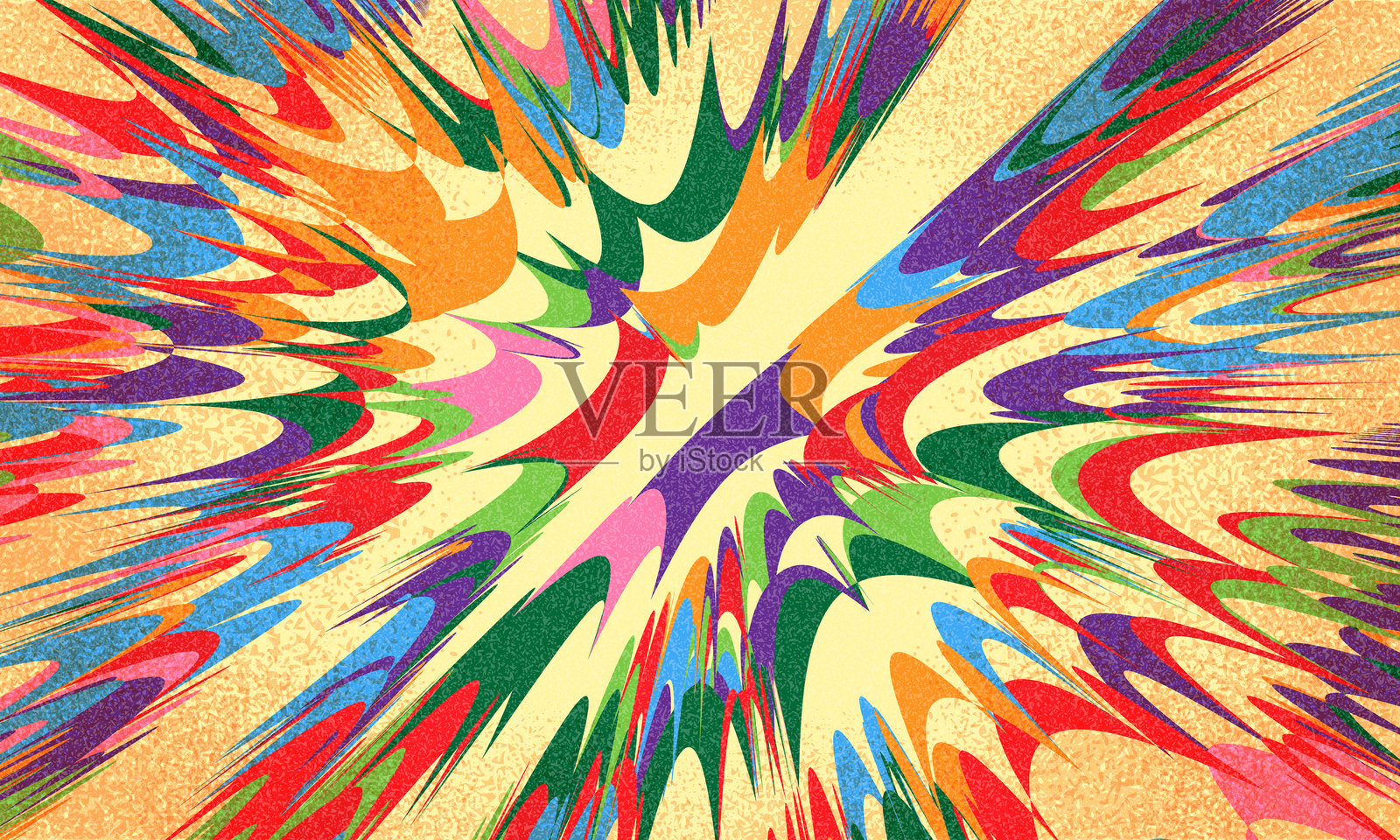 有趣的彩色抽象背景，采用涂鸦风格。简单而富有趣味的设计，带有手绘叠加形状。儿童风格的彩色无缝横幅背景，配有涂鸦粗线条。富有趣味的抽象背景。插画图片素材