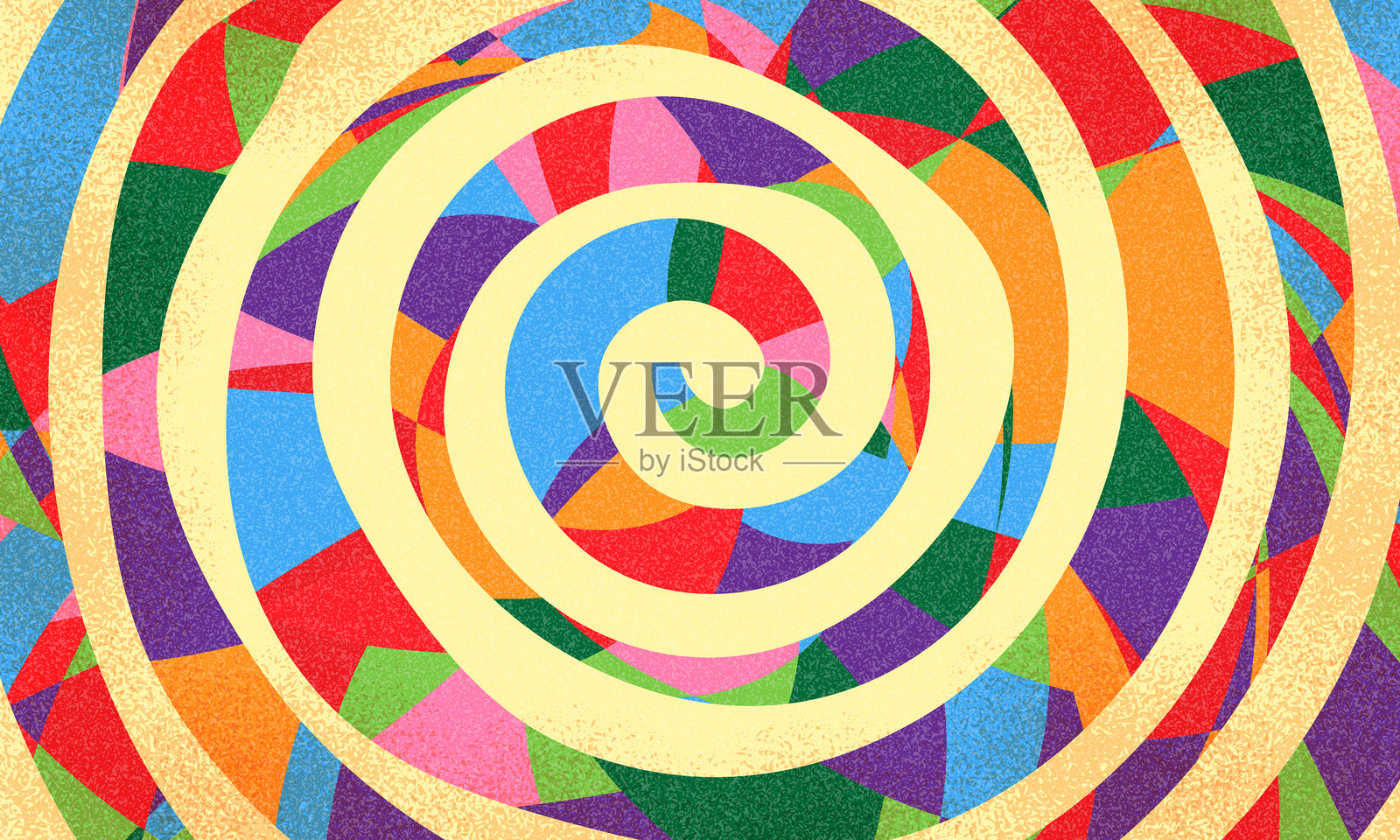 有趣的彩色抽象背景，采用涂鸦风格。简单而富有趣味的设计，带有手绘叠加形状。儿童风格的彩色无缝横幅背景，配有涂鸦粗线条。富有趣味的抽象背景。插画图片素材