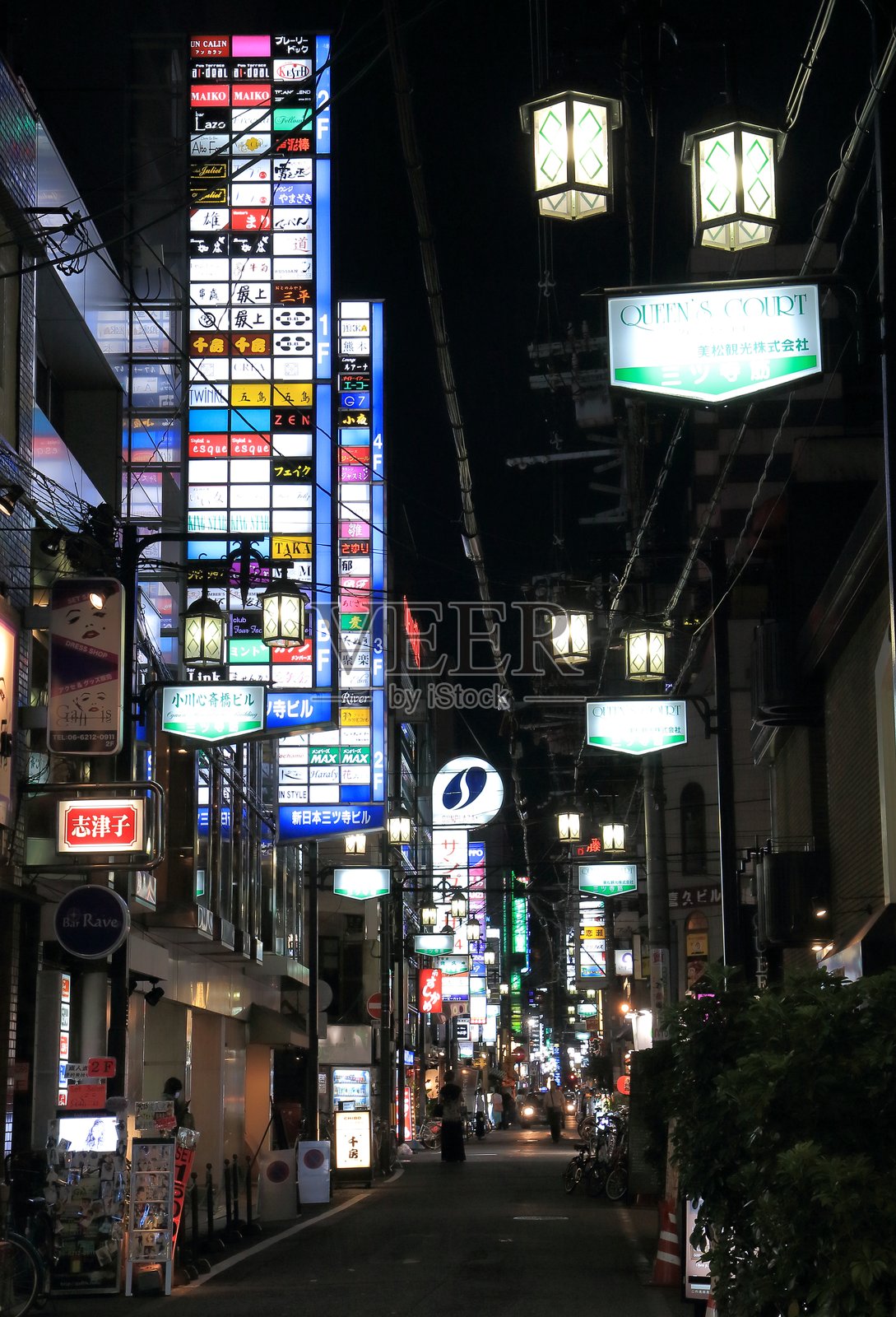 大阪难波夜景照片摄影图片