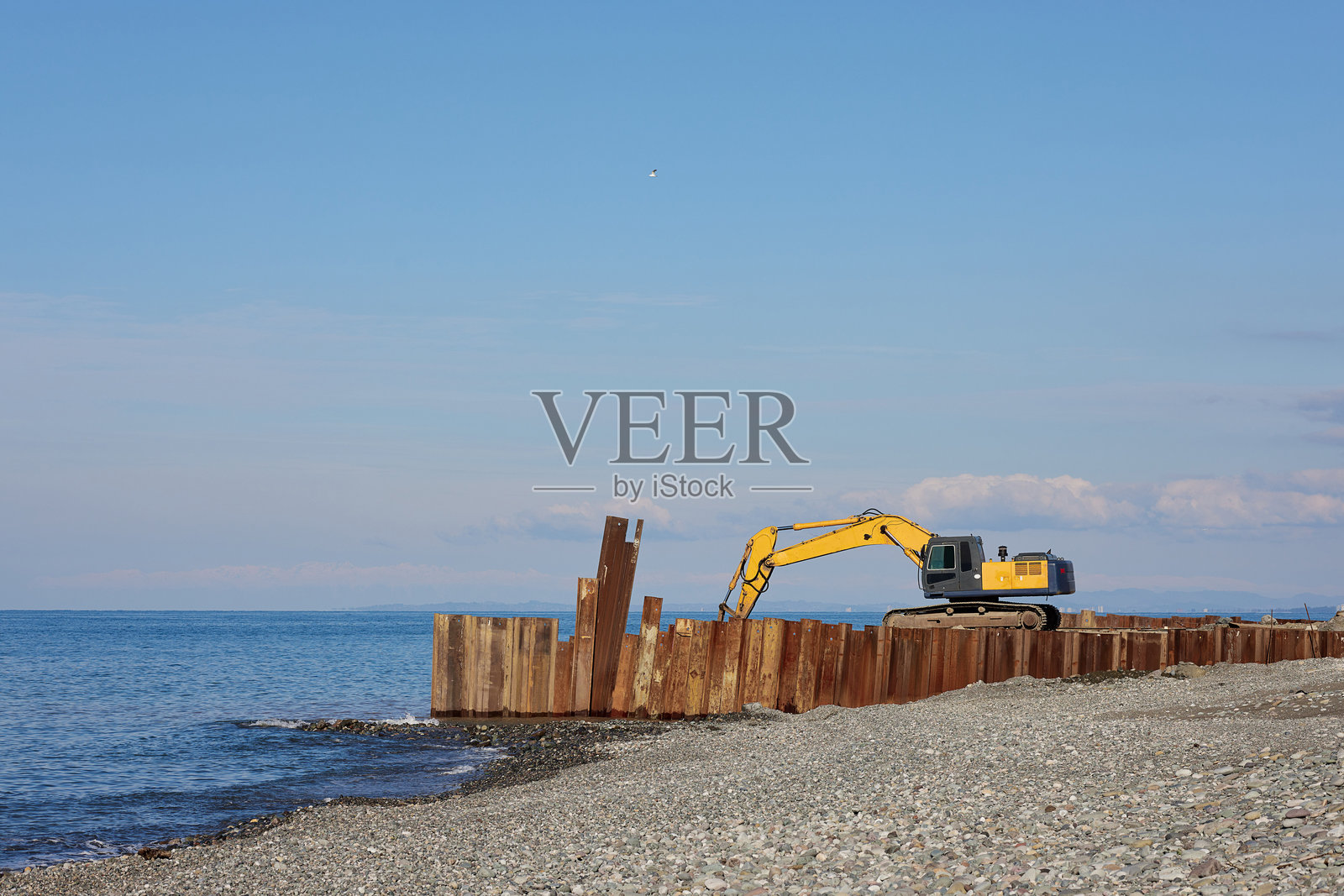 挖掘机照片摄影图片