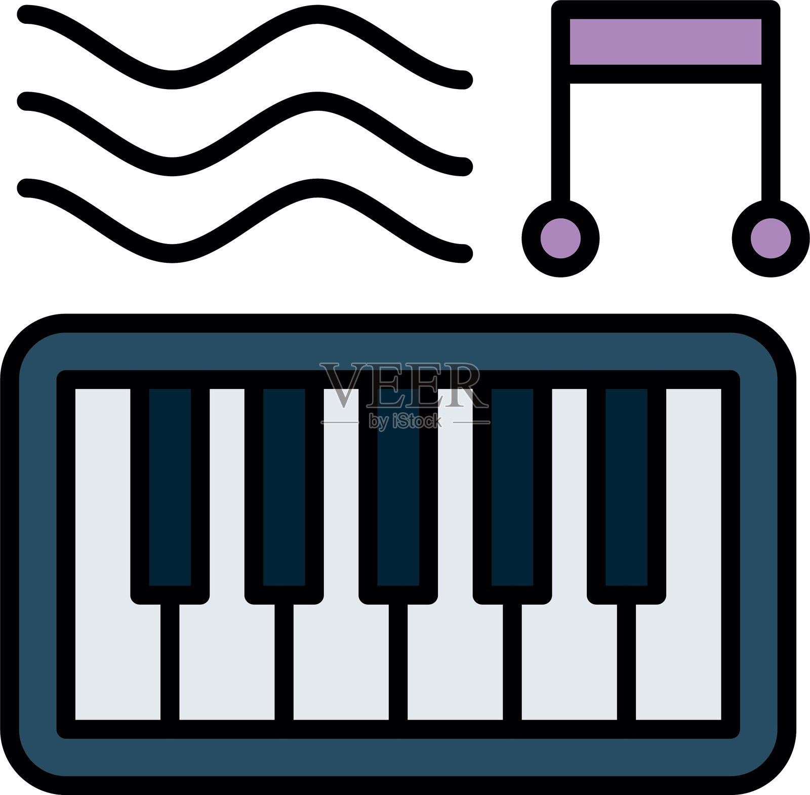 音乐图标矢量元素插画图片素材