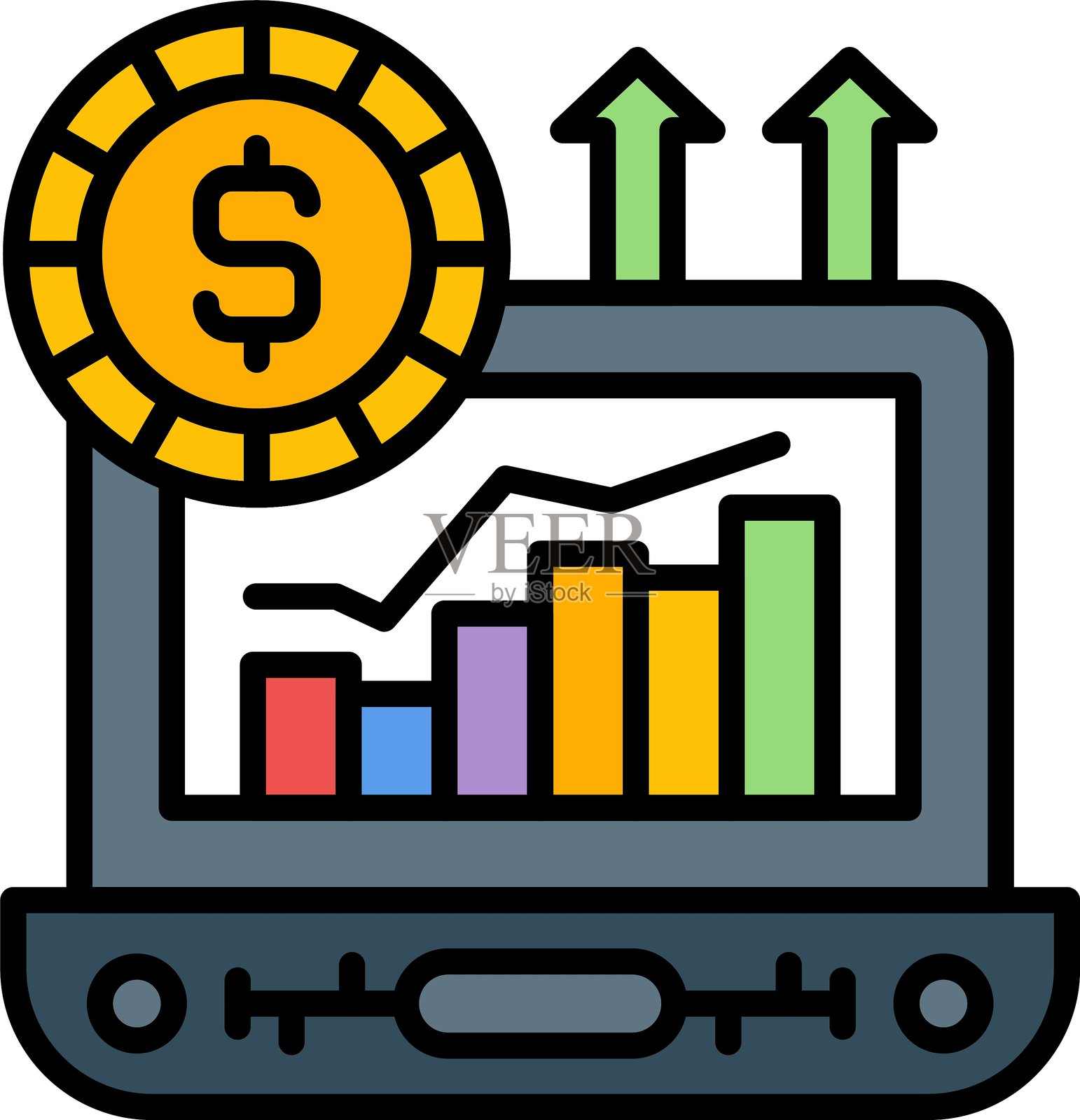 收入图标矢量元素插画图片素材