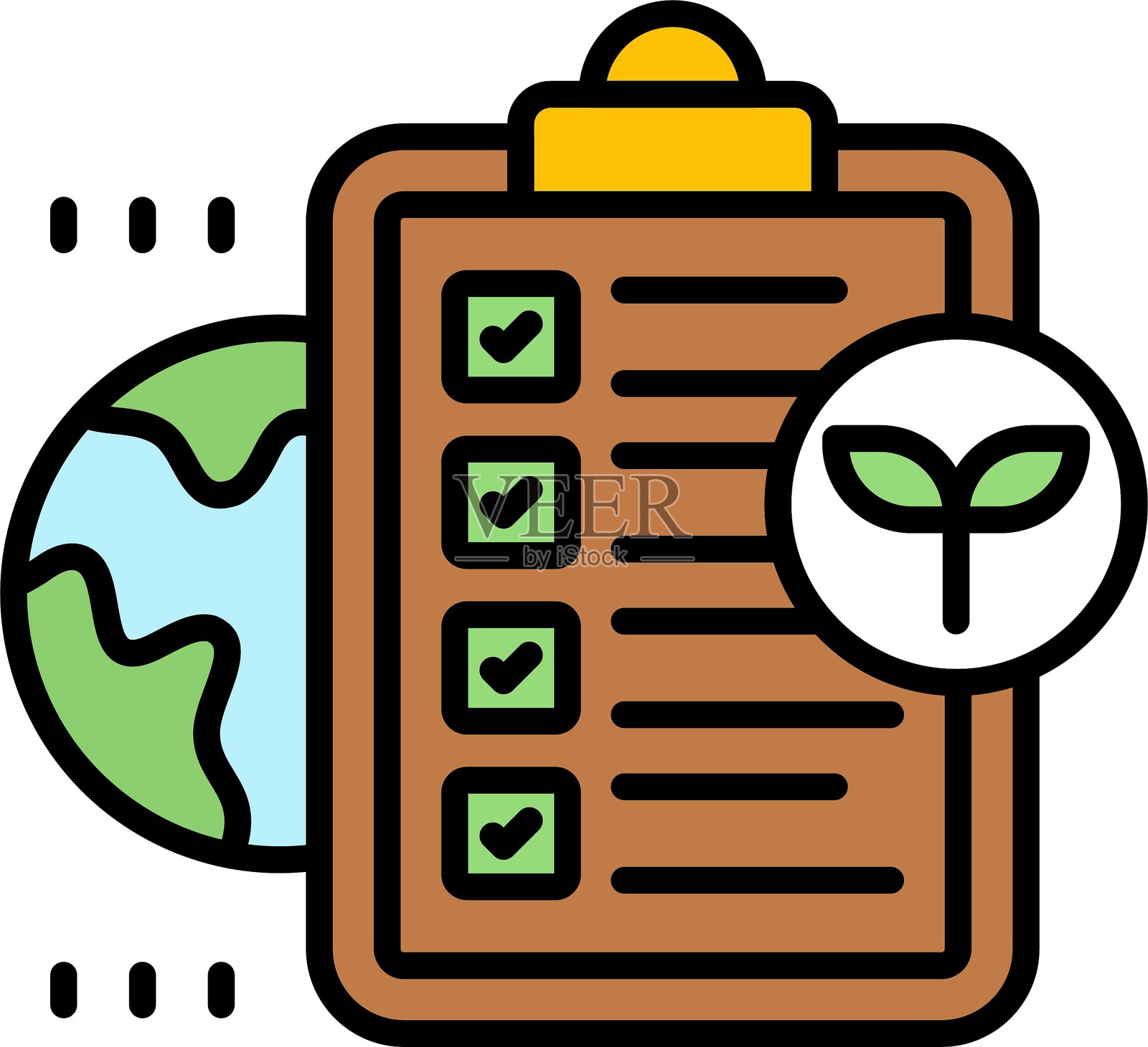 环境图标矢量元素插画图片素材