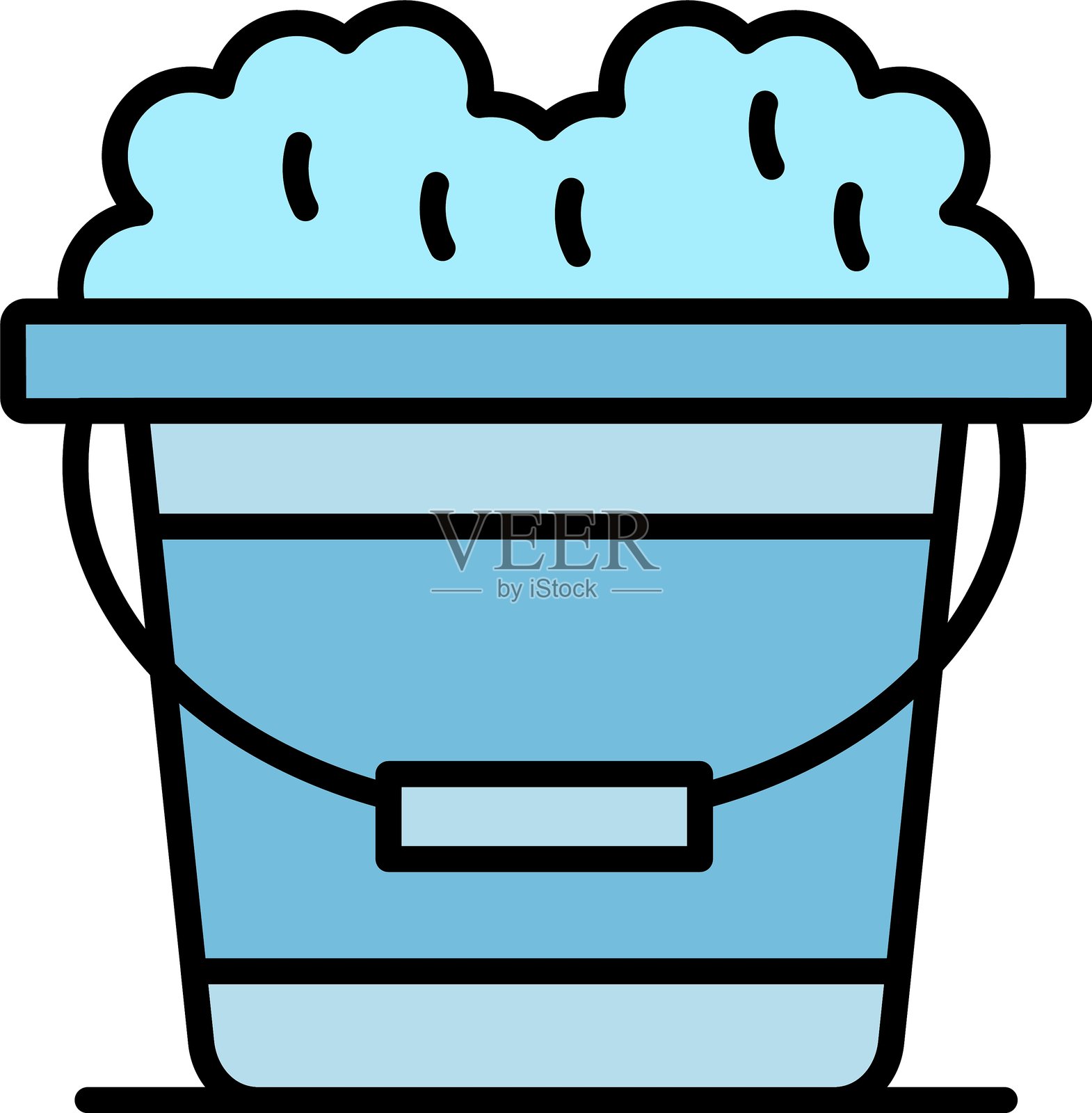 桶图标矢量元素插画图片素材