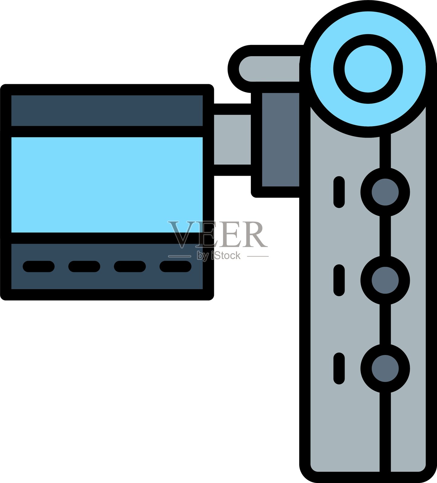 摄像机图标矢量元素插画图片素材