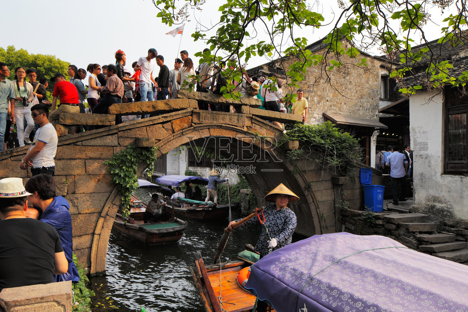 周庄,中国被称为“东方威尼斯”照片摄影图片