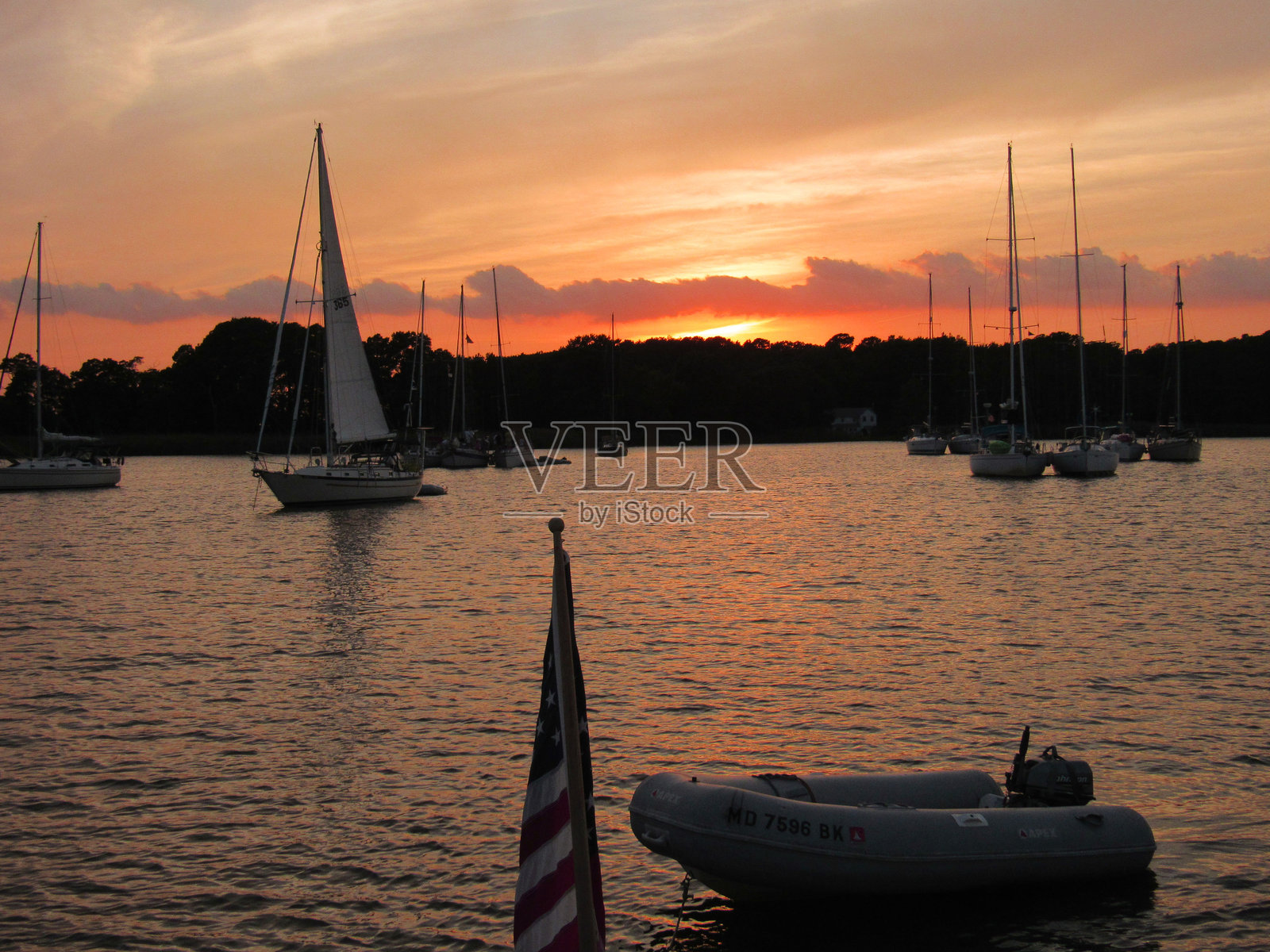 切萨皮克湾的黄昏照片摄影图片