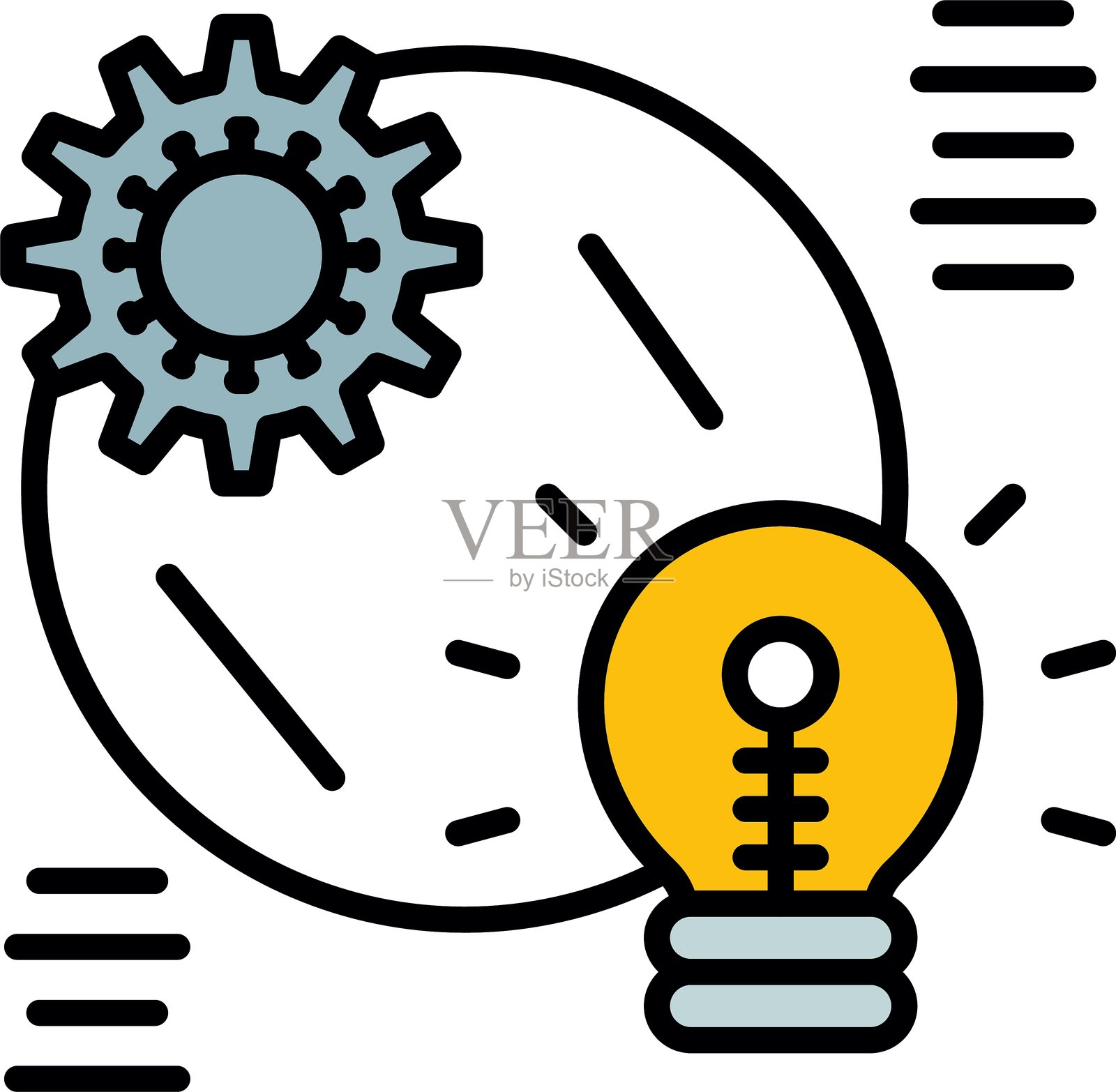 战略图标矢量元素插画图片素材