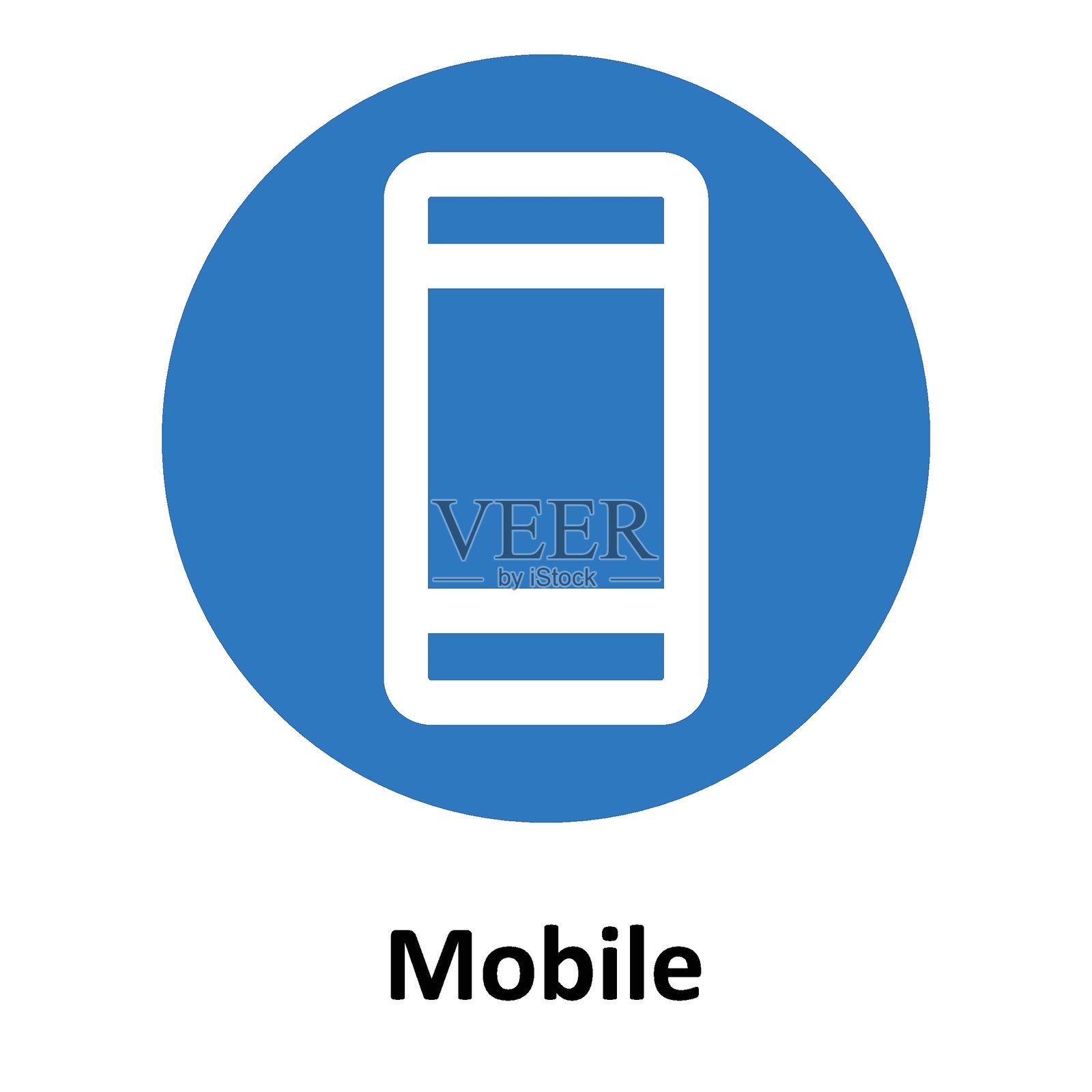 可轻松修改或编辑的移动线条风格矢量图标插画图片素材