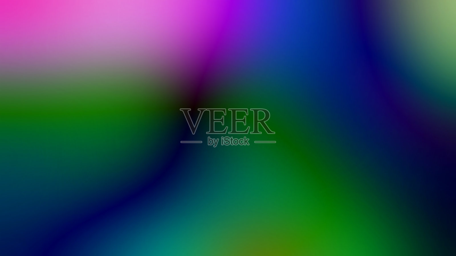 五彩渐变模糊背景，包含绿色、粉色和蓝色调插画图片素材