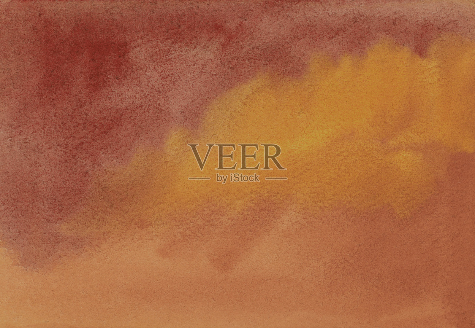 秋季色彩的水彩材料插画图片素材