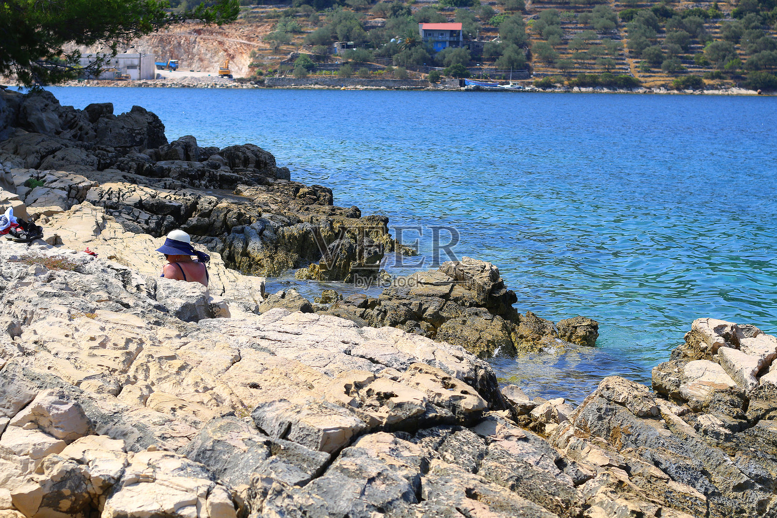 克罗地亚维拉卢卡的海滩照片摄影图片