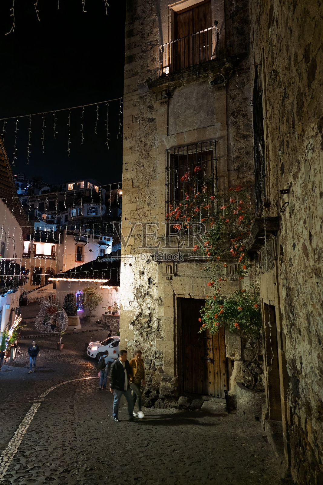 阿拉尔孔的塔斯科，墨西哥照片摄影图片