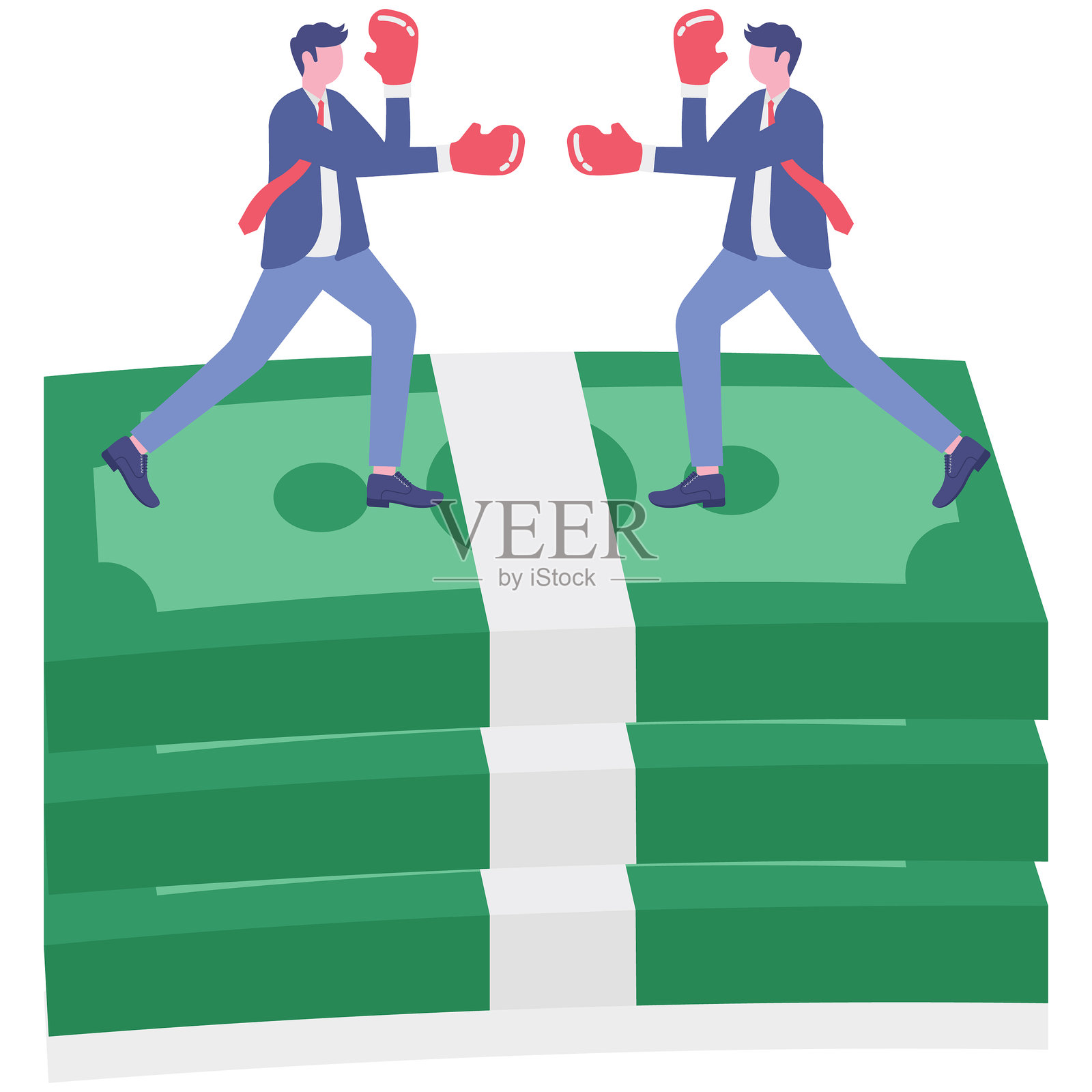 商业概念，扁平化插图插画图片素材