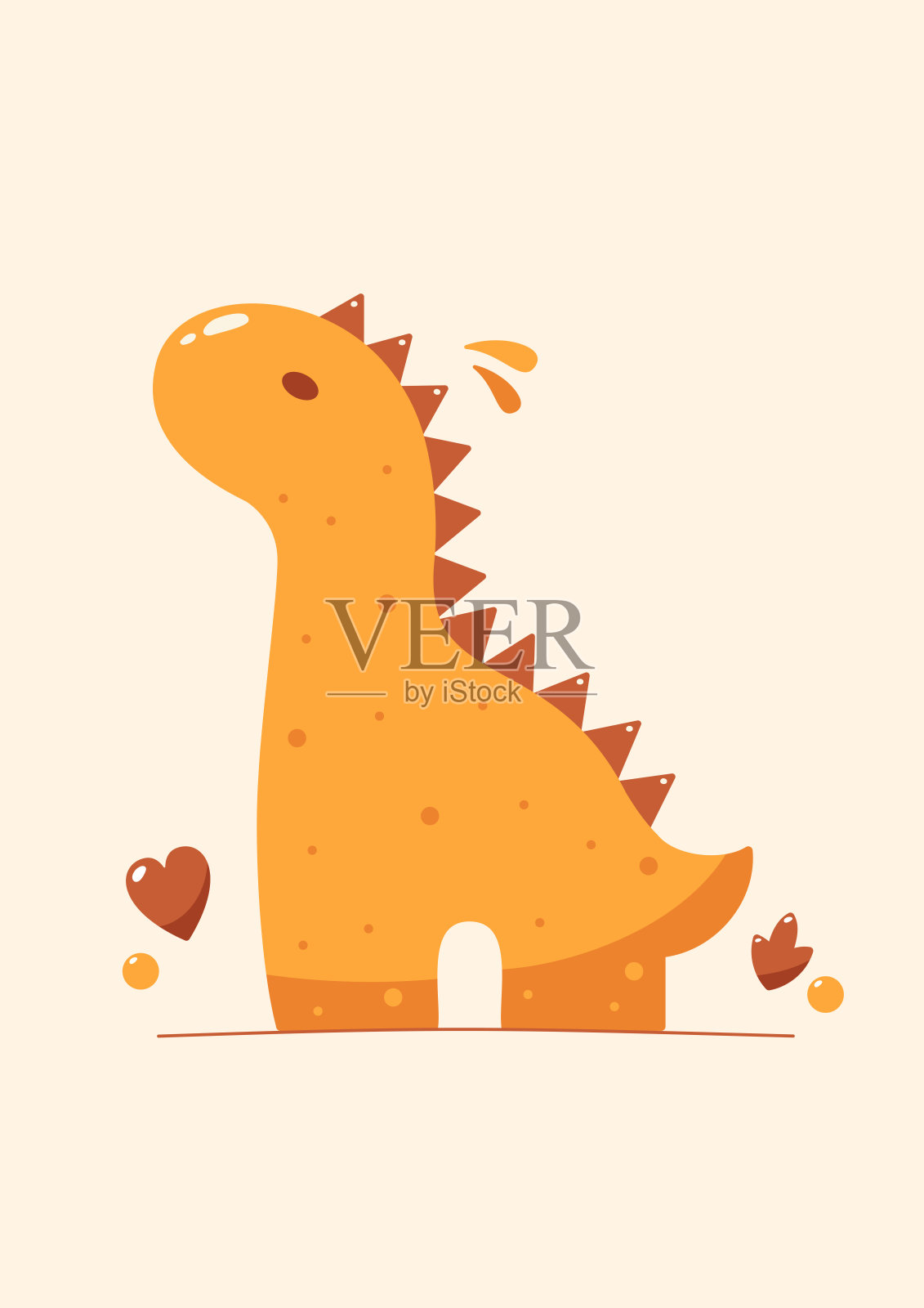 可爱的儿童元素。插画图片素材