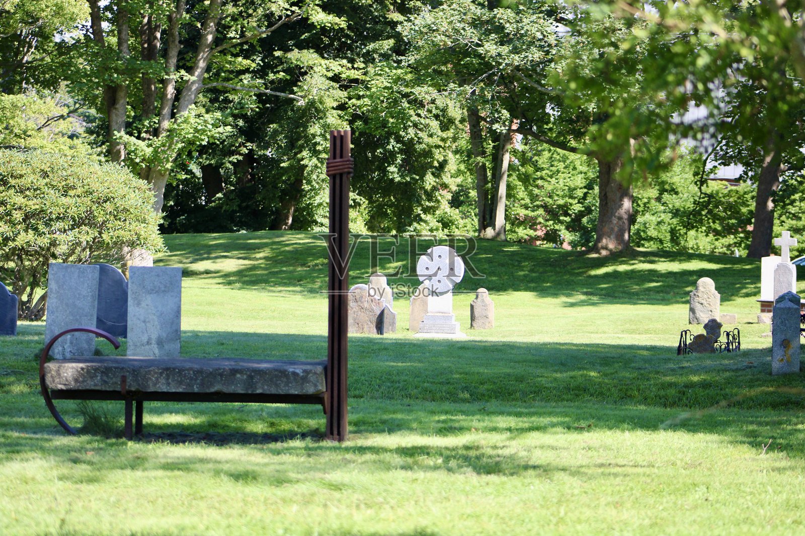 阿卡迪亚公墓照片摄影图片