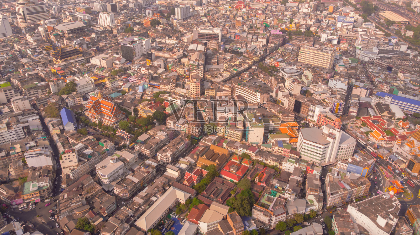 曼谷的鸟瞰图照片摄影图片