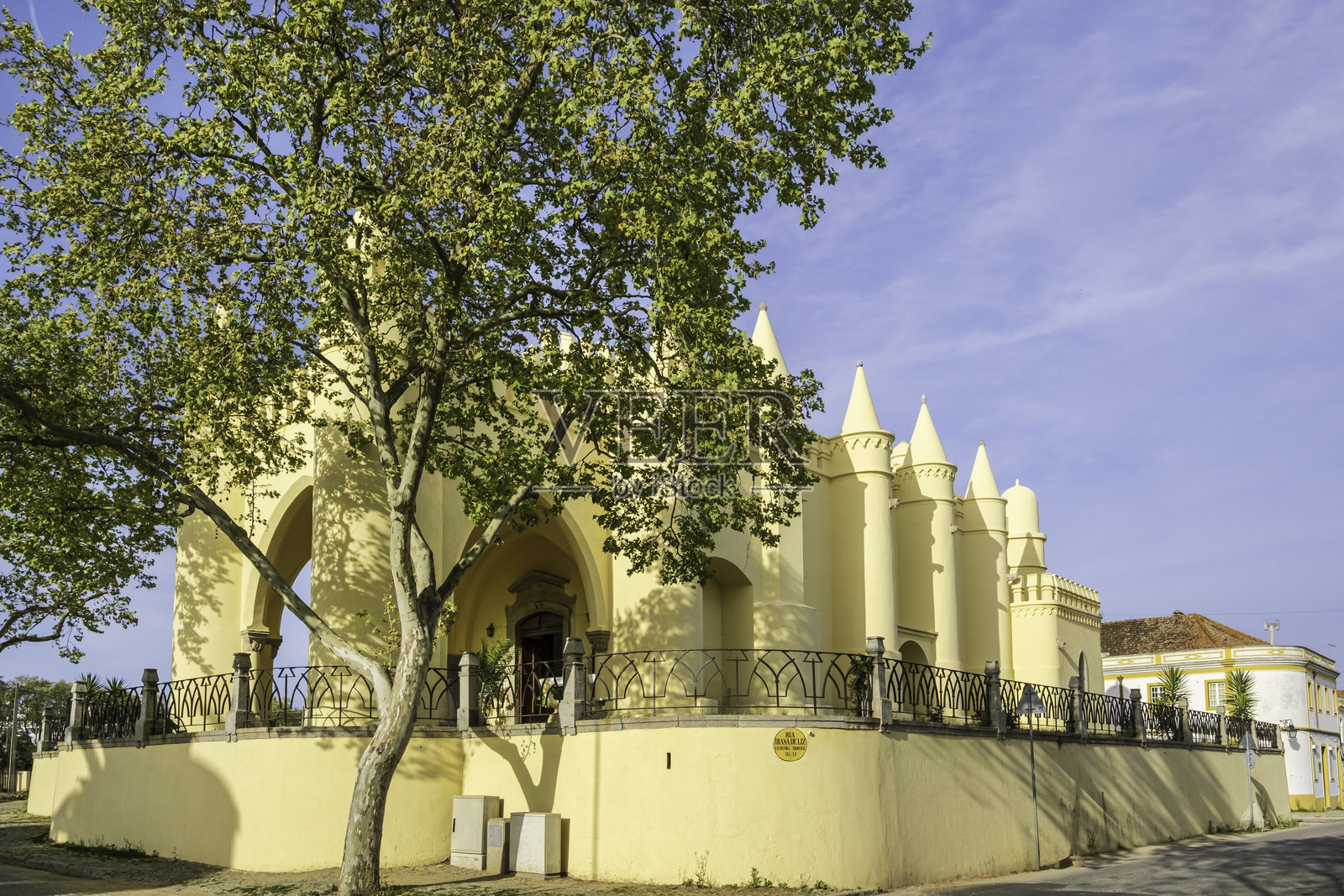 埃武拉的圣布拉斯小教堂（阿连特茹，葡萄牙）照片摄影图片