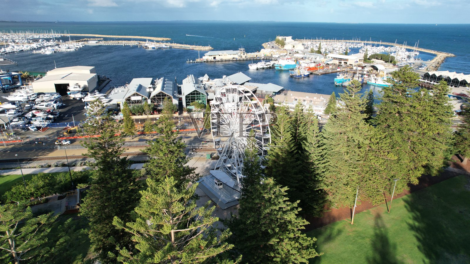 弗里曼特尔，西澳大利亚珀斯的港口城市照片摄影图片