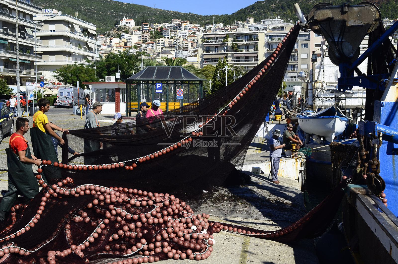 希腊，卡瓦拉照片摄影图片