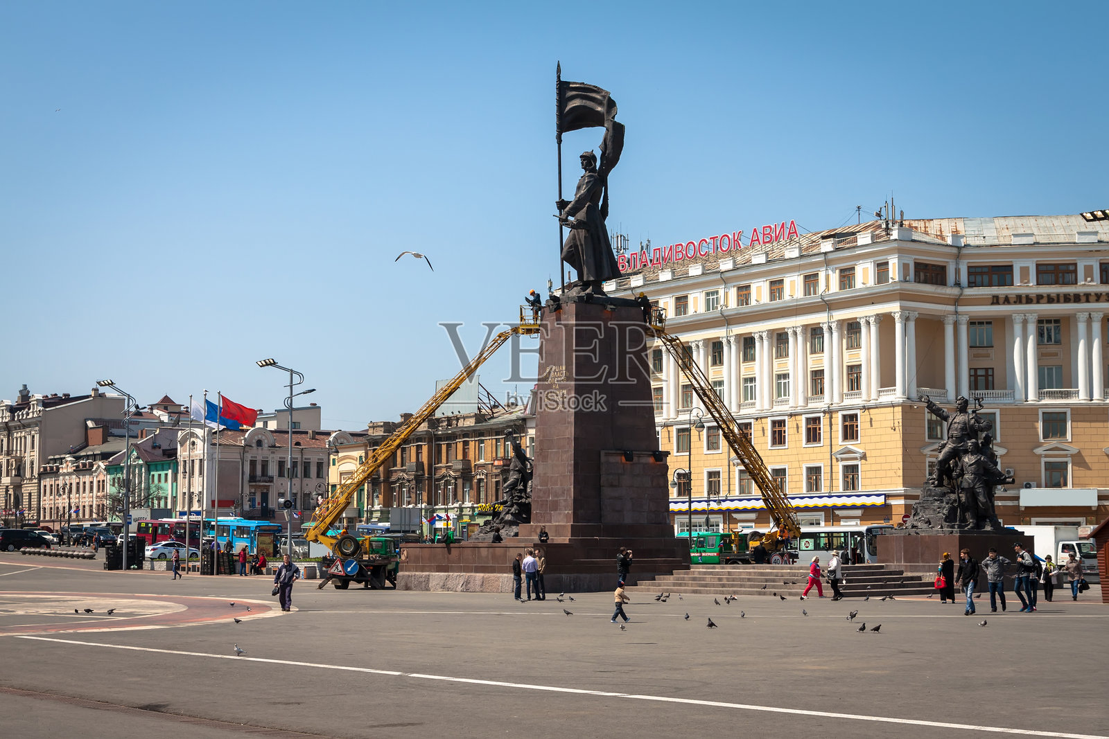 在5月9日的前夕。照片摄影图片