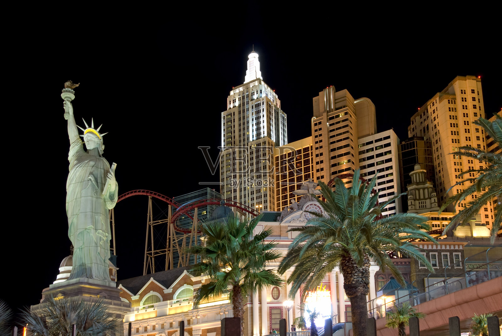 美国拉斯维加斯 - 9月4日：纽约酒店赌场照片摄影图片