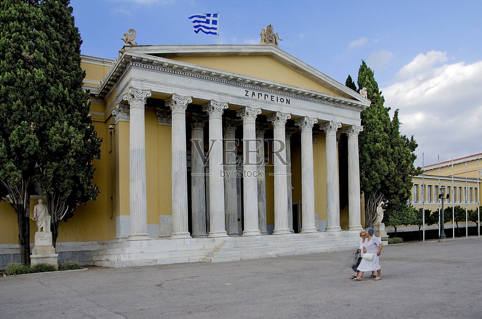 雅典扎佩翁大厦，希腊照片摄影图片