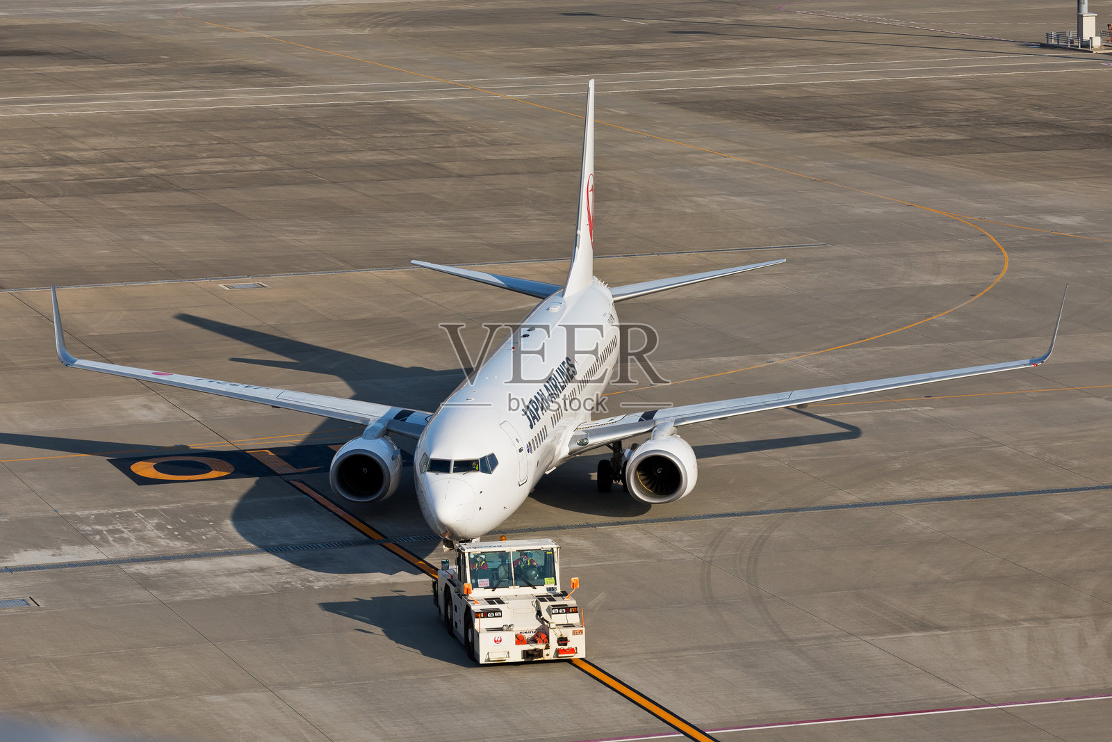 日本航空滑行照片摄影图片
