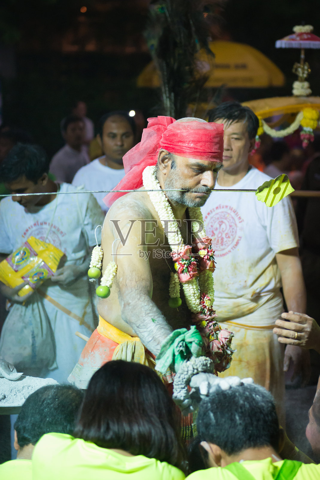 纳瓦拉特里年度庆典玛丽安曼寺。照片摄影图片