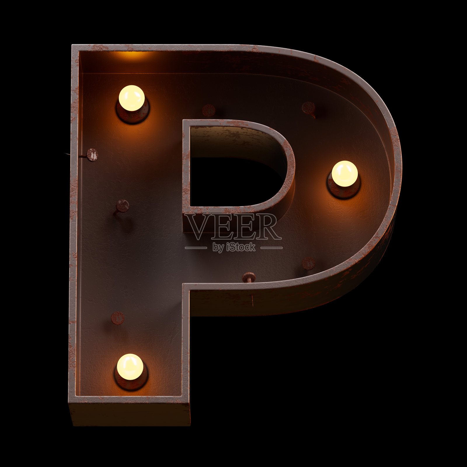 明亮的霓虹字体。金属未来主义赛博朋克概念。照片摄影图片