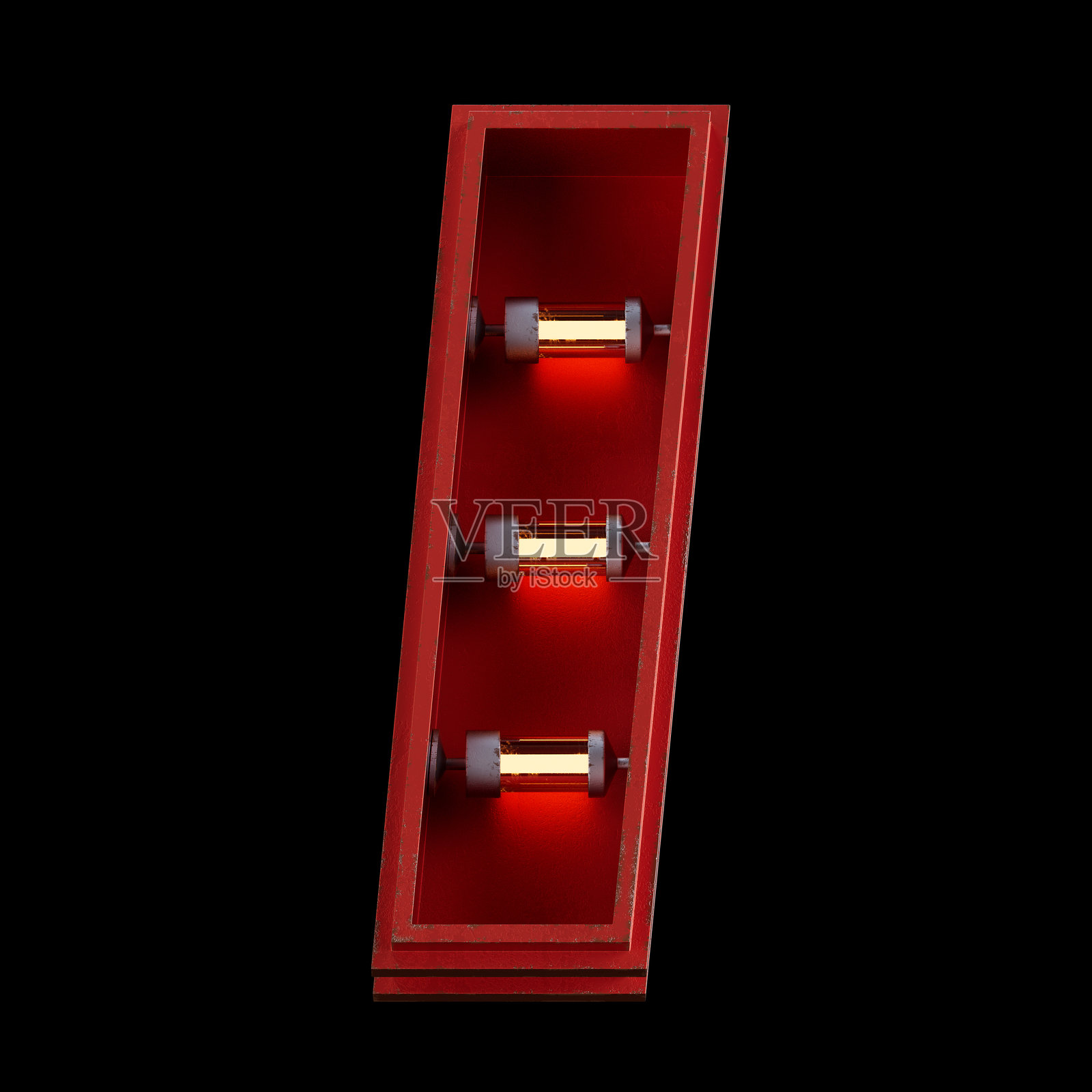 明亮的霓虹字体。金属未来主义赛博朋克概念。照片摄影图片