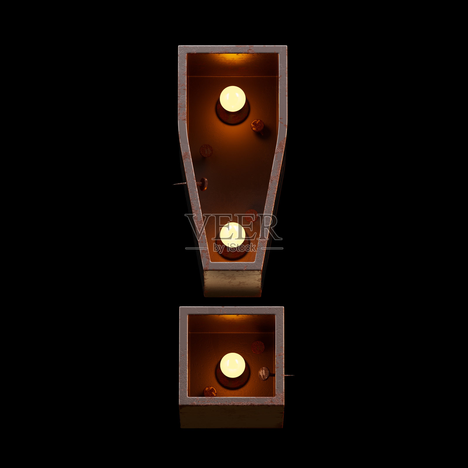 明亮的霓虹字体。金属未来主义赛博朋克概念。照片摄影图片