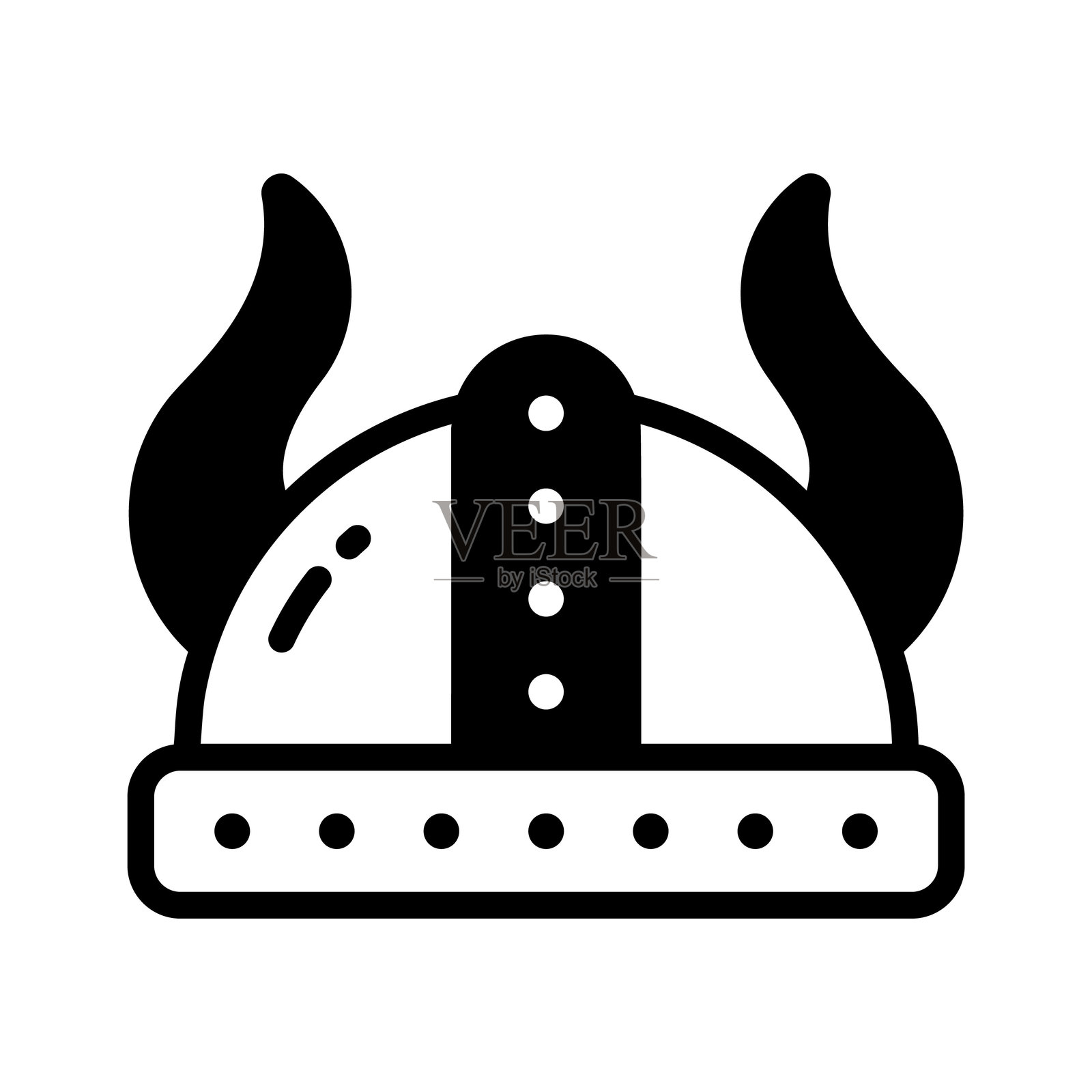 维京头盔插画图片素材