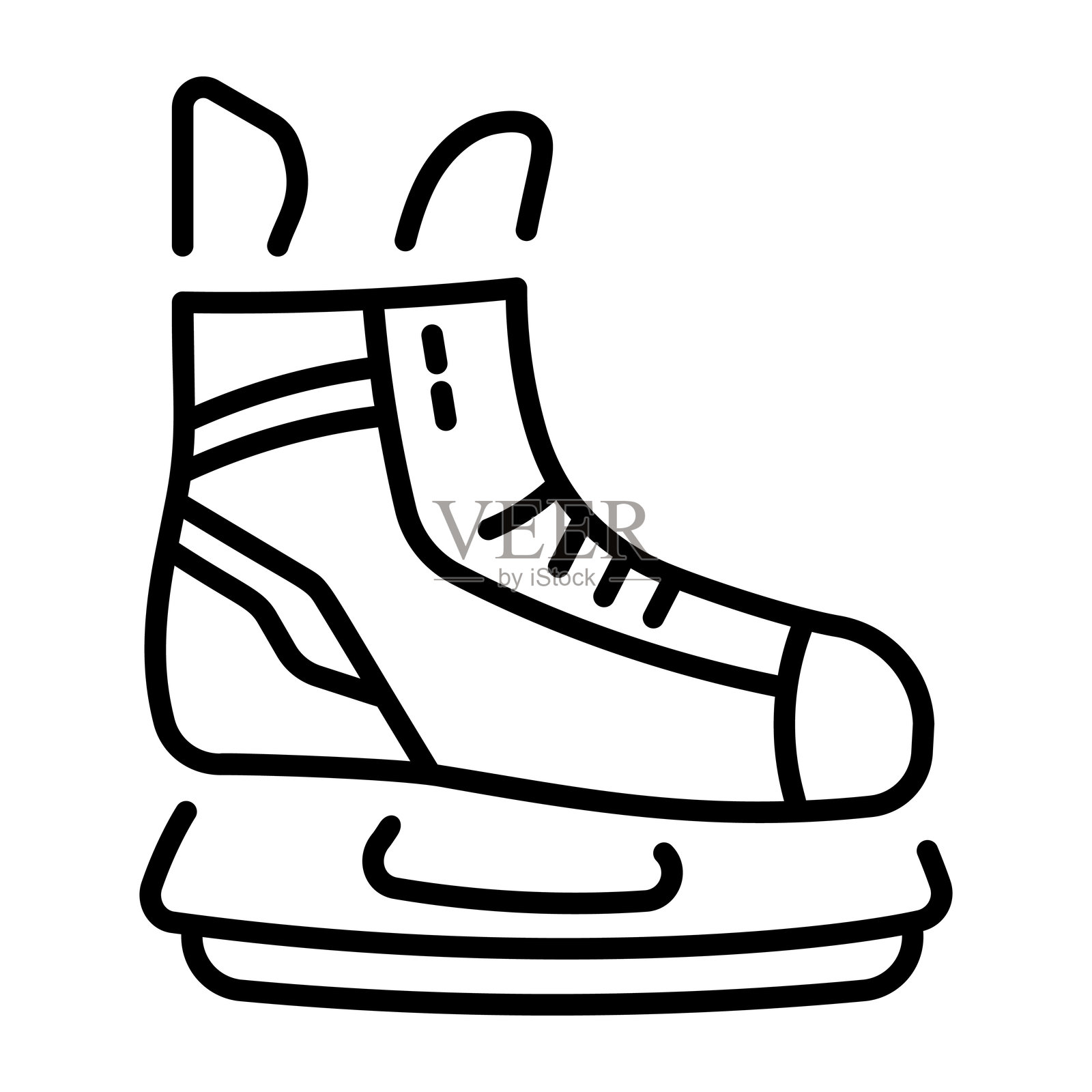 滑冰插画图片素材