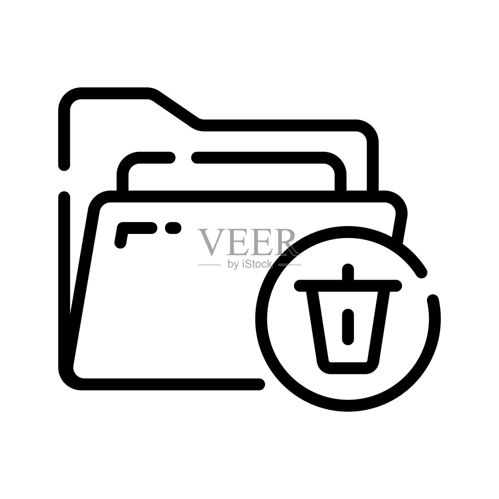 删除文件夹插画图片素材