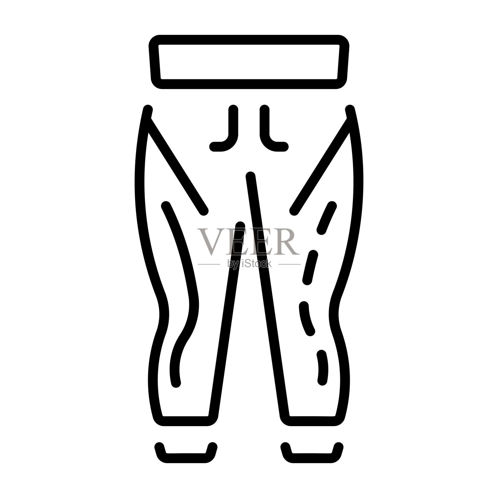 运动紧身裤插画图片素材