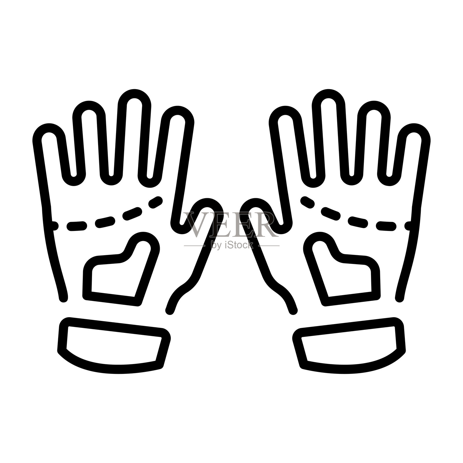 骑行手套插画图片素材