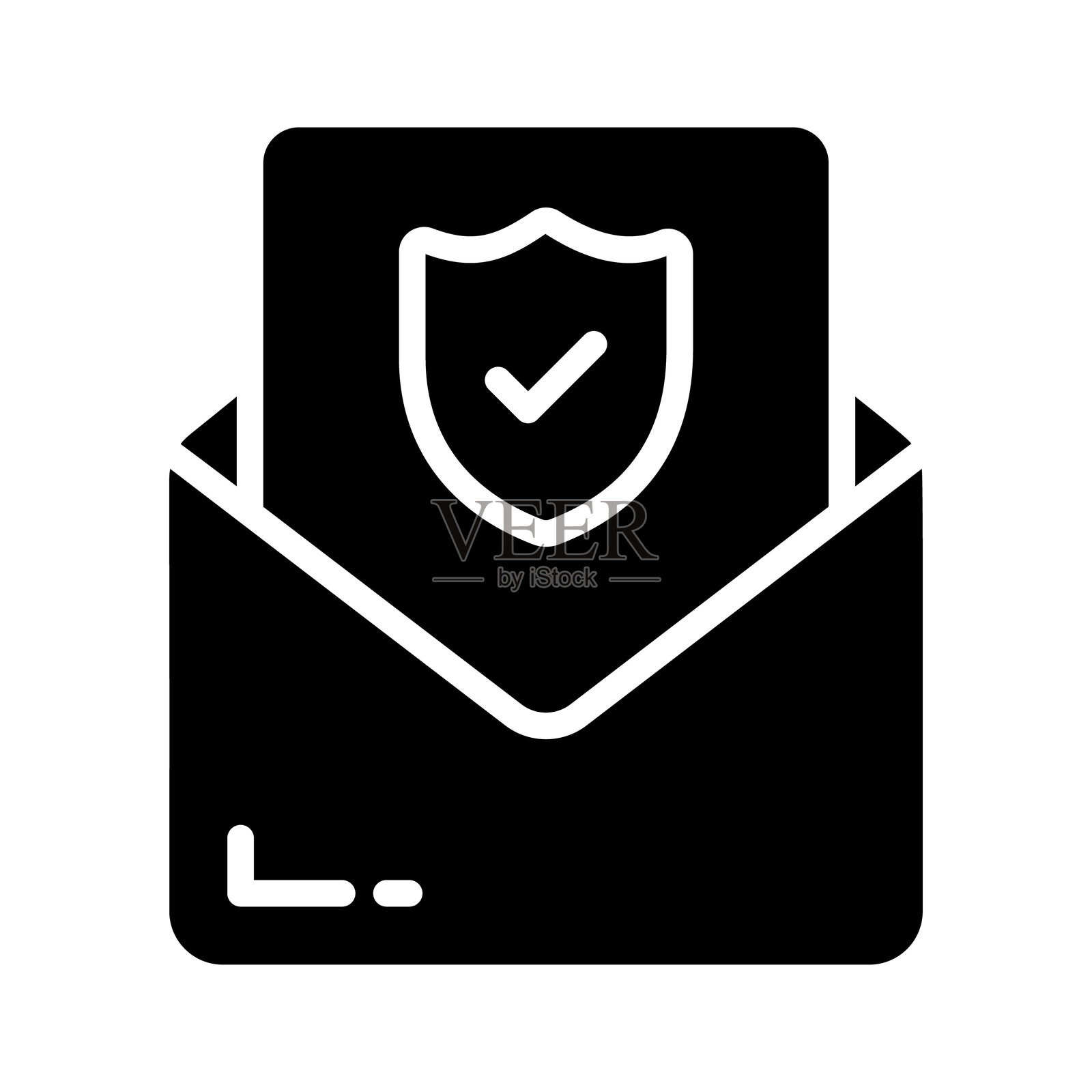 安全邮件插画图片素材