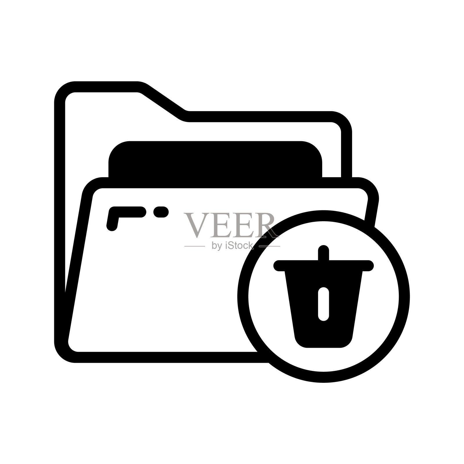 删除文件夹插画图片素材