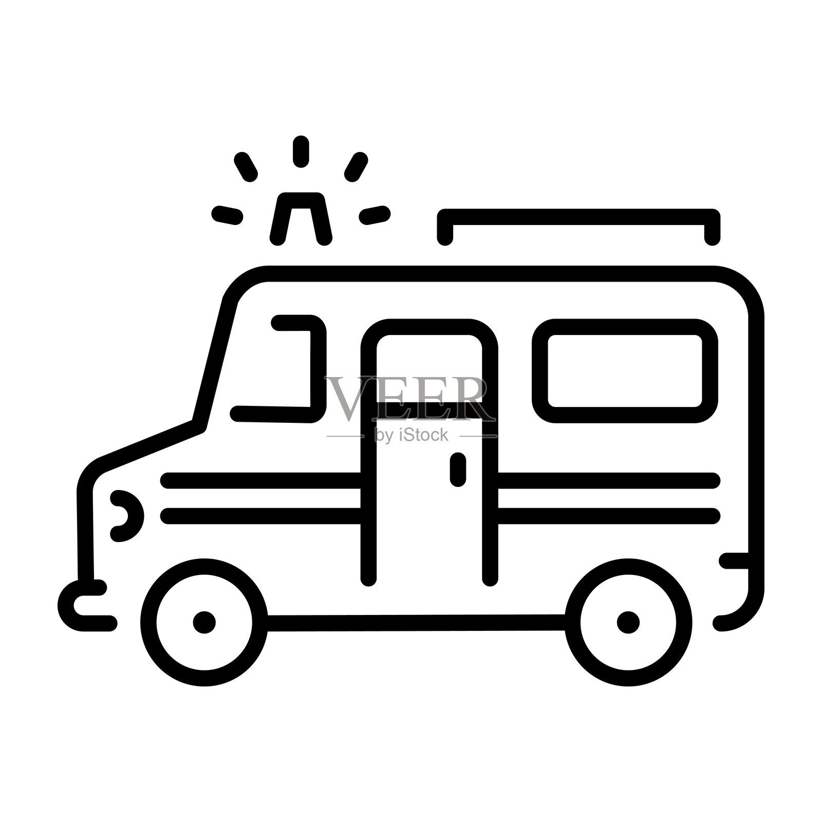 救护车插画图片素材