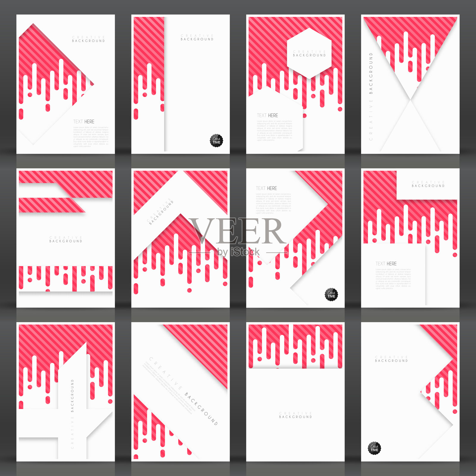 宣传册模板布局，封面设计，商业年度报告，传单，杂志设计模板素材